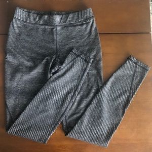 Toad & Co Legging, Black/Grey Stripe, XS